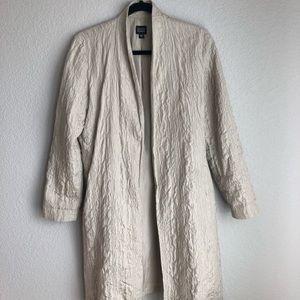 Eileen Fisher silk jacket.